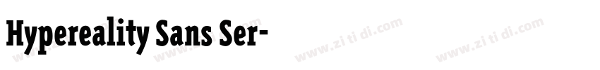 Hypereality Sans Ser字体转换